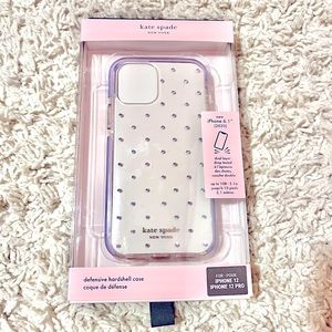 KATE SPADE ♠️ iPhone 12/12 Pro Lilac clear